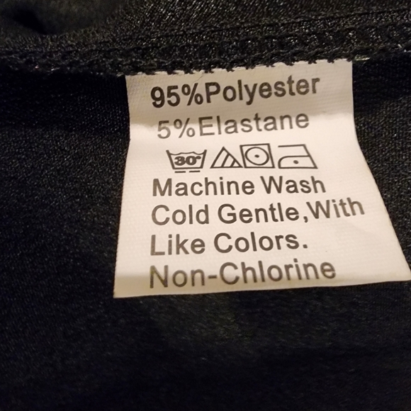 Satin-Like Bodycon V-Neck Ruffle Dress with Surplice Top and Ruching Size L - Picture 6 of 6